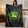 John Deere Print Flanelldecke Gemütliche Leichte Plüschdecke für Bett Sofa Haushalt