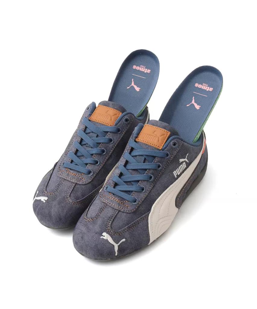 406918-01 atmos Pink Puma Speedcat Denim Dark Indigo Warm White (Men's)