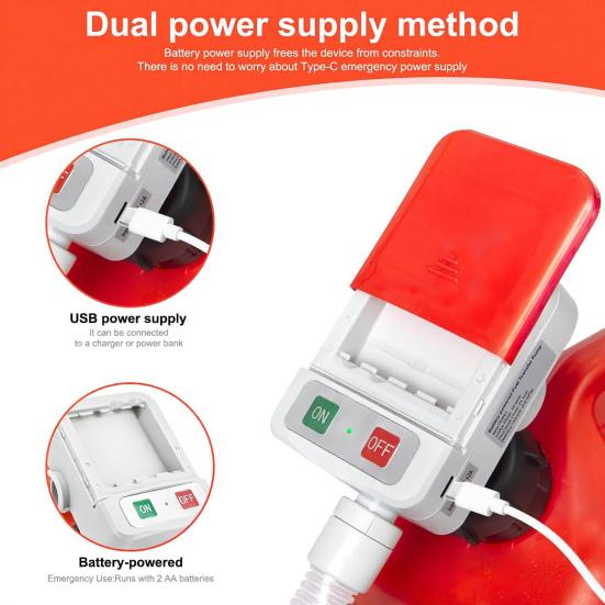 Oil Pump Set with 4 Adapters Automatic Stop Function 2.4 GPM Flow