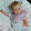 Duży rozmiar 60 cm Tkanina Reborn Doll Maddie 50 cm Pełne winylowe ciało Noworodek Lalka Ręcznie robiona Wykwintne kolory Malowane 3D Symulacja skóry Lalki dla dzieci