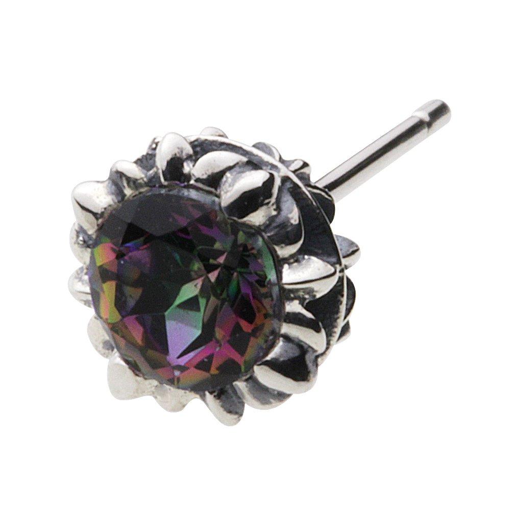 

Серьги-вспышки из камня Mystic Quartz 925 Silver e0553 [Cenote] [Серебряные аксессуары]