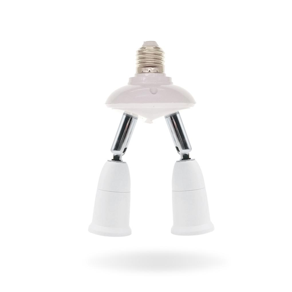 E27 Splitter 220V 3A Lamp Bulb Socket Converter Light Adapter Improvement Plastic Portable Holder Warehouse Accessory