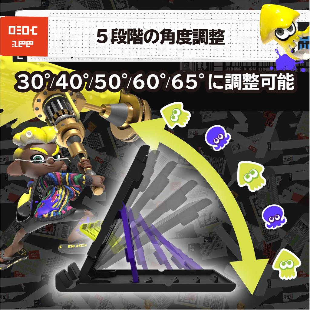 Suporte multifuncional licenciado Hori Splatoon 3 para Nintendo Switch compatível com Lite e orgânico [Produto Nintendo] [Também EL]