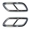 For Mercedes Benz C-Class W206 C200 C260 C300 AMG  Tail Throat Exhaust Decorative Frame Car Sticker Modification Accessories