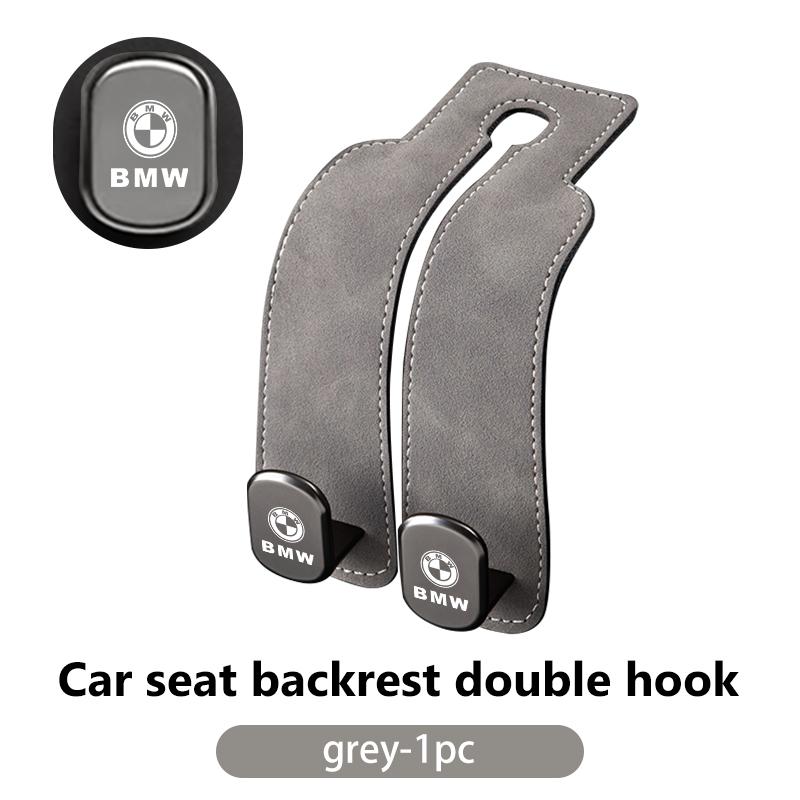 JKGN2 Metal Car Headrest Double Hook Backpack Double Hook Seat Hanger For BMW M 1 3 4 5 6 7 Series M3 M6 F01 F02E34 E36 E70 F10 X6 X1