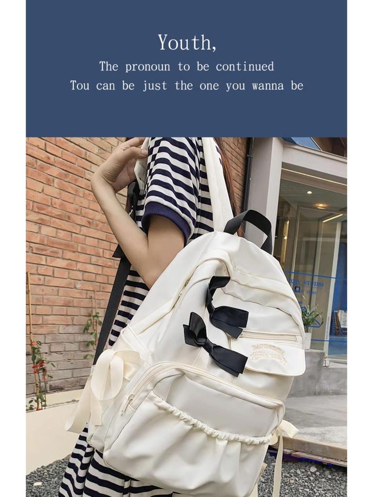 2023 Japanese School Backpack with Bow for Girls and College Students