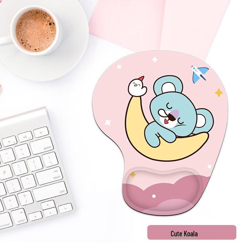 Cute Koala Wrist Rest Mouse Pad (Set of 2)