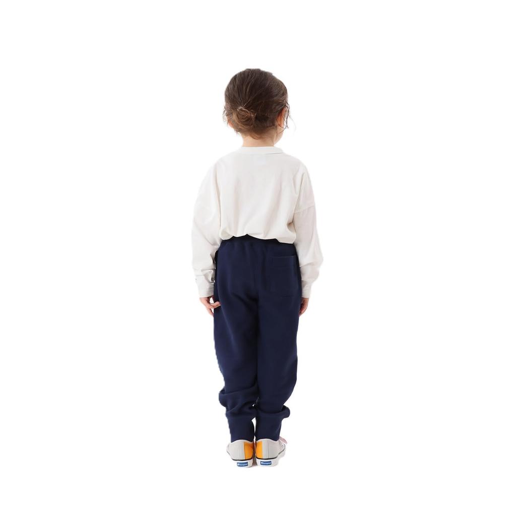 Champion Cotton French Terry Sweatpants with a Single Logo Navy Size 150 Kids' 100% Embroidery, (CK-Y201),