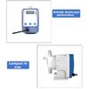 Electromagnetic Diaphragm Metering Pump 1-20L/H Dosing Pump for Acidic Chemicals Chlorine Water Treatment Precision Dosing Pump