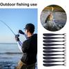 10Pcs 7.5CM Soft Bait Double Split Tails Realistic Flexible Long Colorful Freshwater Seawater Universal Artificial Fishing Lure Swimbait