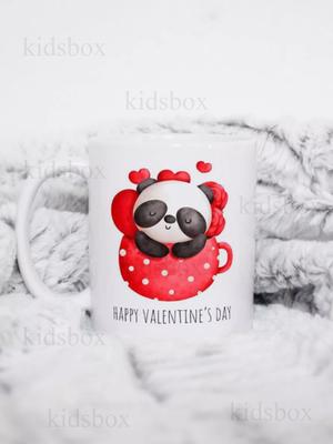 Mug February 14 with Print Ceramic Cup Valentine's Day 330 Ml 
