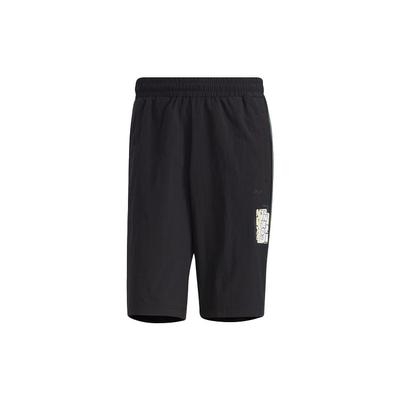 Neo Graffiti Aufkleber Print Shorts Herren Unterteile Schwarz GP4833