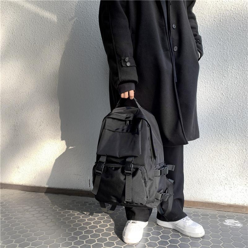 Nova mochila escolar de alta qualidade, mochila feminina de alta capacidade para o ensino médio, mochila estilo tooling, bolsa masculina do Instagram.