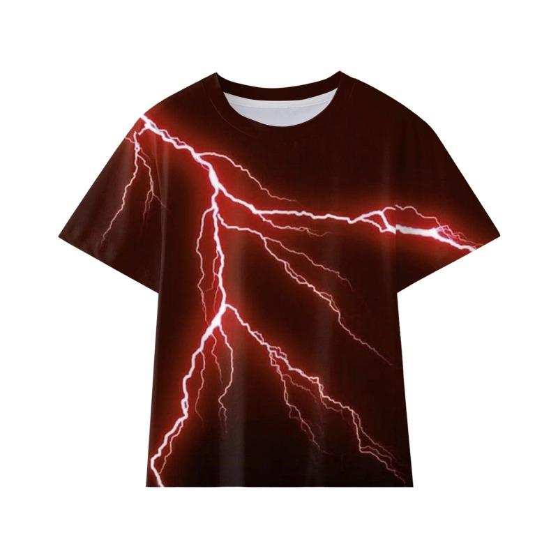 Children's Flash Series Children's Short Sleeve T-shirt 3D Printed Short Sleeve T-shirt