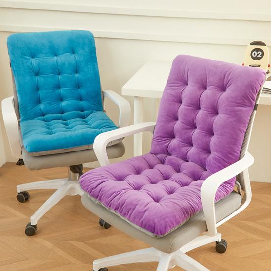Chair Cushion with Removable Washable Cover Thick High-Resilience Filling Integrated Design Ergonomic Seat Cushion