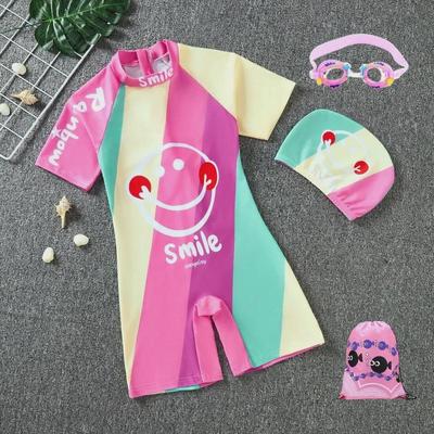 Costume da bagno intero con cappello per ragazzi a tema cartoni animati