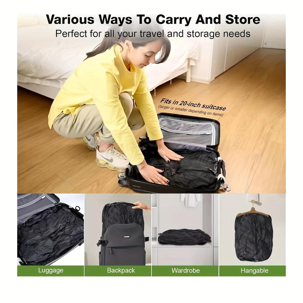 1/2PCS Professional Luggage Vacuum Compression Bag Reusable Vacuum Bag, Save 60% Space Travel Vacuum Sealed Bag Storage Bags