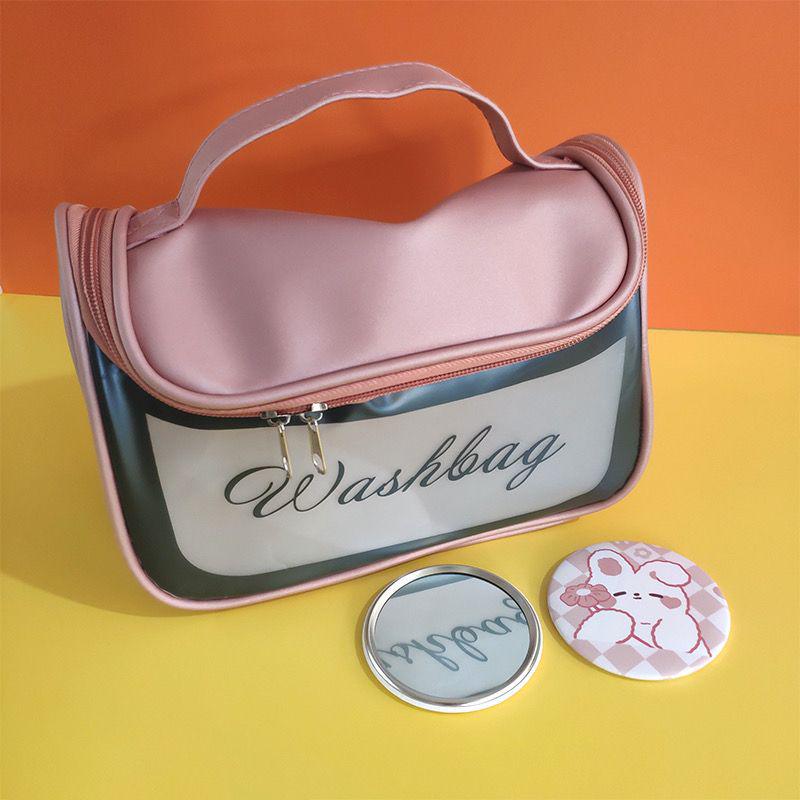 Women's Large Capacity Waterproof Cosmetic & Toiletry Bag - Portable, Lightweight, and Travel-Friendly