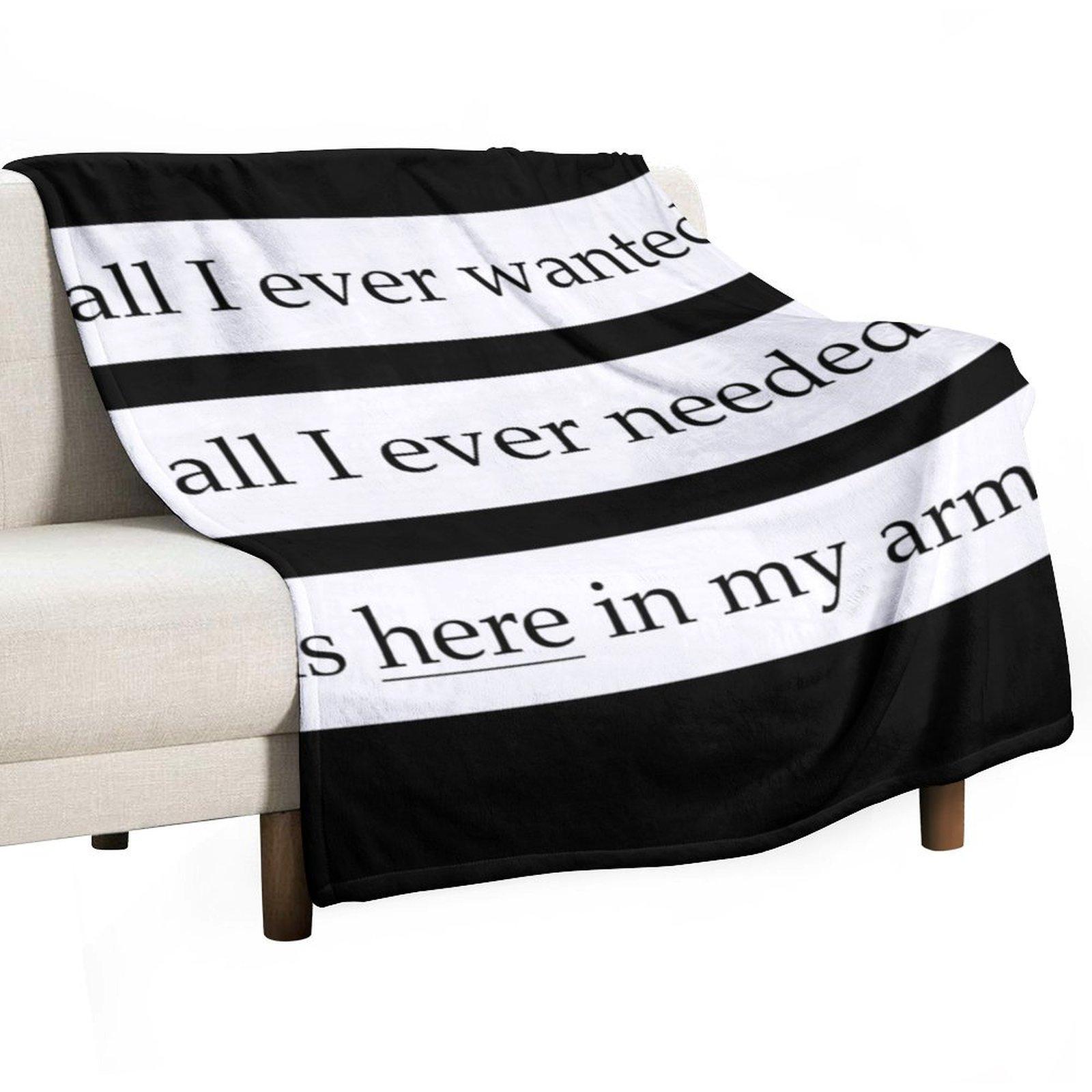 All I Ever Wanted - Depeche Mode Throw Blanket manga Cute warm winter Luxury Designer Blankets 30x40in