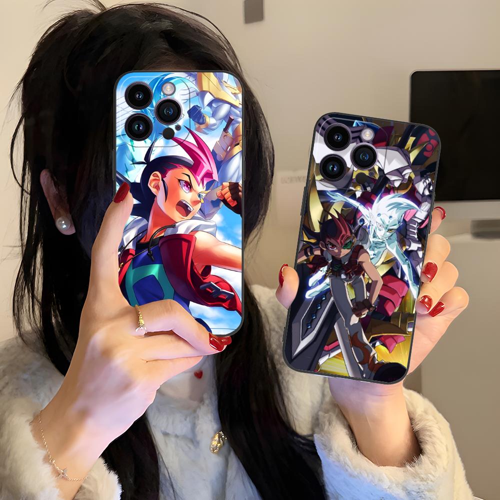 Yugioh Yuma Tsukumo Mobile Phone Case for iPhone 17 16 15 14 13 12 11 X XR XS 8 7 Air Pro Max Plus Mini Colorful Cover Luxury