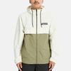Timberland Color Block Casual Water-Resistant Hooded Jacket Unisex Jackets Vintage-White Gray-Green A6PYW-DL7