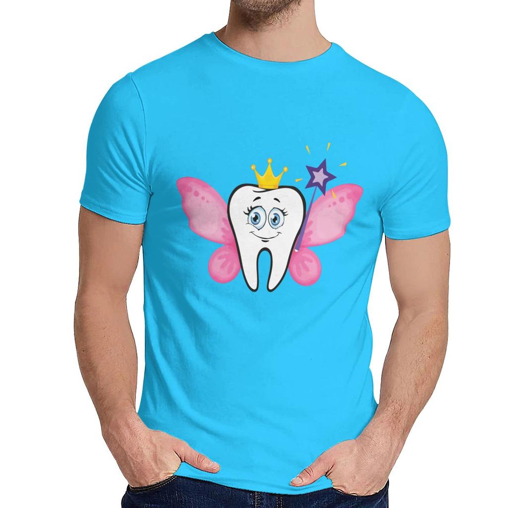 Design Cute Tooth Fairy Dentist Dental Dentistry Hygienist T Shirt Man Summer Cool Man 100