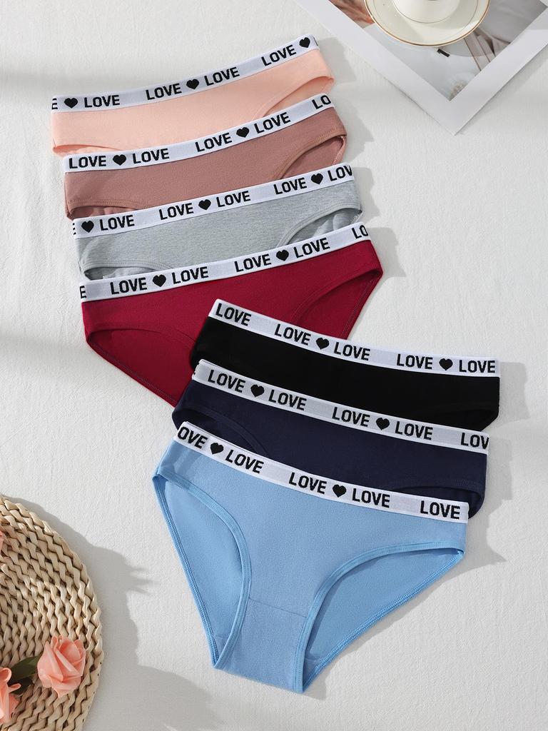 Kobiety Bawełniane Majtki Seksowne Damskie Majtki Litera Majtki Dziewczęce Miękka Damska Bielizna Oddychająca Elastyczna Damska Bielizna XS-XL