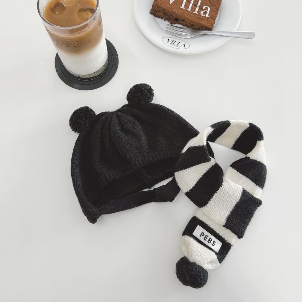 Pet Warm Pom-Pom Knitted Hat for Autumn/Winter Cute Decoration for Cats Dogs Rabbits & Teddy Bears