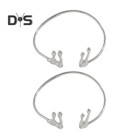 Women Arm Bracelet Liquid State Arm Cuff Adjustable Opening Design Bangle Retro Style Arm Jewelry Gift