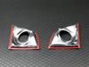BRIGHTZ Chrome Fog Light Type for Wagon R MH22S Compatible with MH and 22 Wagon and Wagon R Covers, A, (FOG-COV-199), MH22, H22, R, Owl, (Part Number