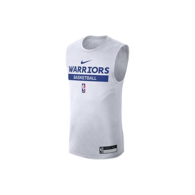 Golden State Warriors Comfort Logo Print Sleeveless T-Shirt Men Tops White DR6765-100