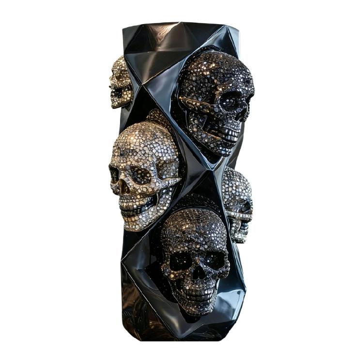 

Modern Resin Vase Skull Flower Vase Ornament Decorative Vase for Centerpieces Gothics Home Decors Housewarmings Gift 1