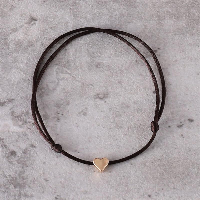 Set of 8 Delicate and Fashionable Heart Bracelets Delicate Heart Rope Stylish Hand Jewelry for Fashion Individuals