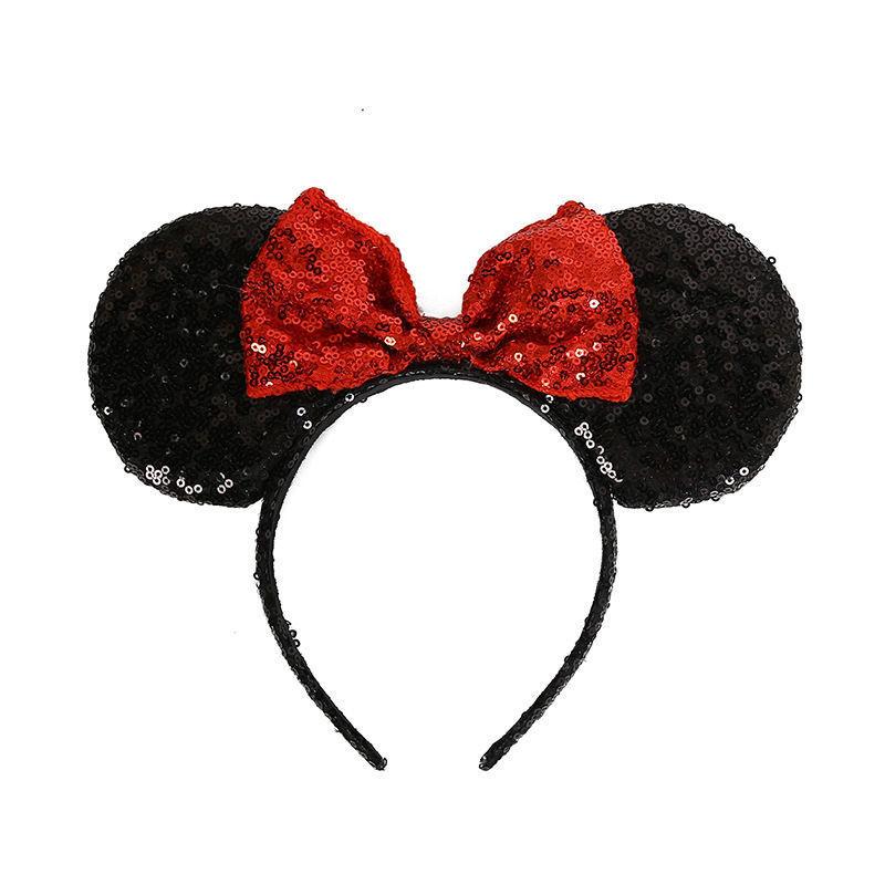 

Mouse Ears Headband Cars Ears for Women Adult Kids Sequin Headband Park Ears Trips Party Cosplay Costumes Accessories