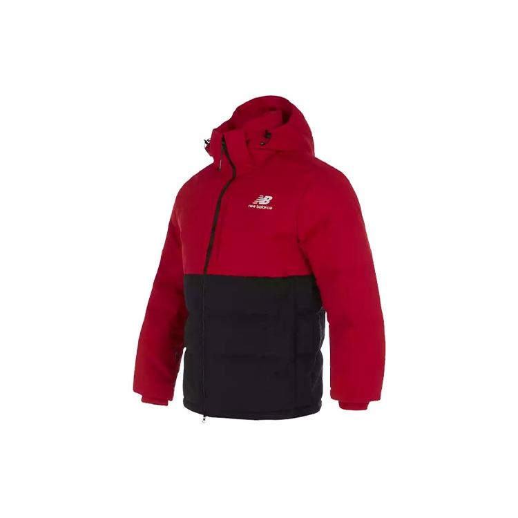 New Balance Windproof Lifestyle Down Jacket Asia Sizing Red Black Men s AMJ93551-REP S