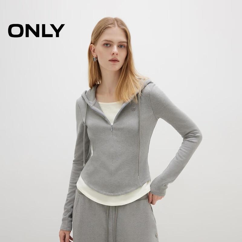 ONLY Women's Faux Two-Piece Hooded Sweatshirt