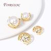 18K Gold Plated 12/16MM Large Beads Caps Filigree Bead Cap High Quality Jewelry Beads Cap DIY Handmade Jewelry Accessories