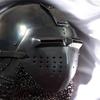 Medieval Knight Bascinet Helmet Black Silver Steel Chainmail Armor LARP Cosplay Gift