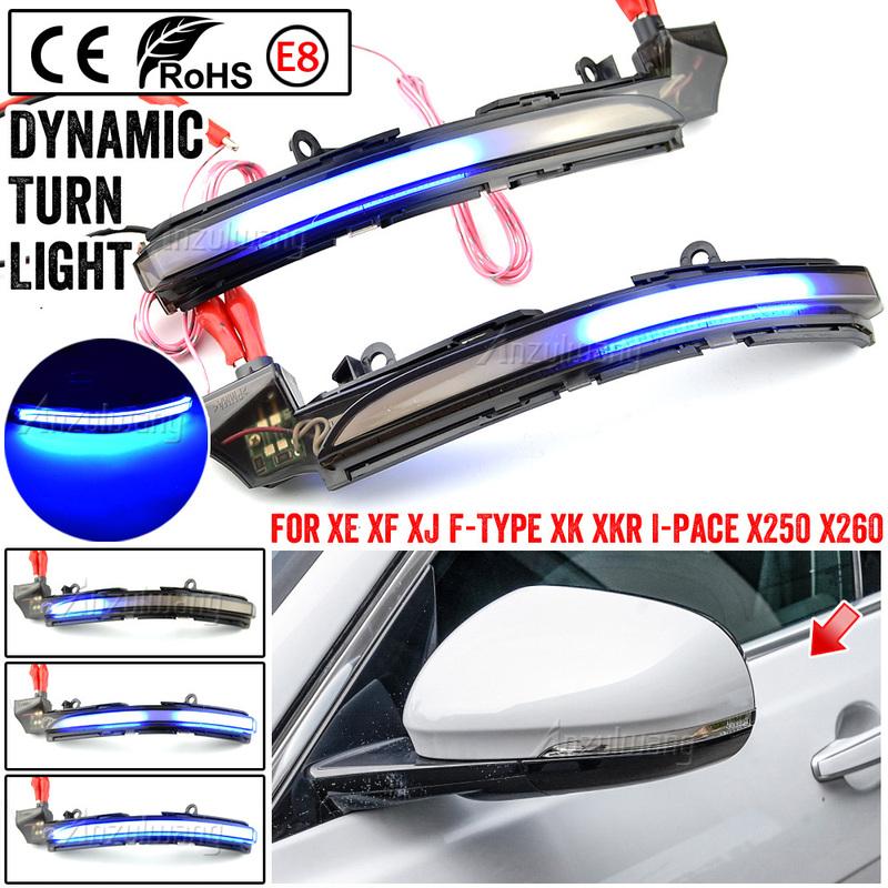 Fit for Jaguar XE XF XJ F-TYPE XK XKR I-PACE X250 X260 Dynamic Blinker Indicator Mirror Turn Light Signal