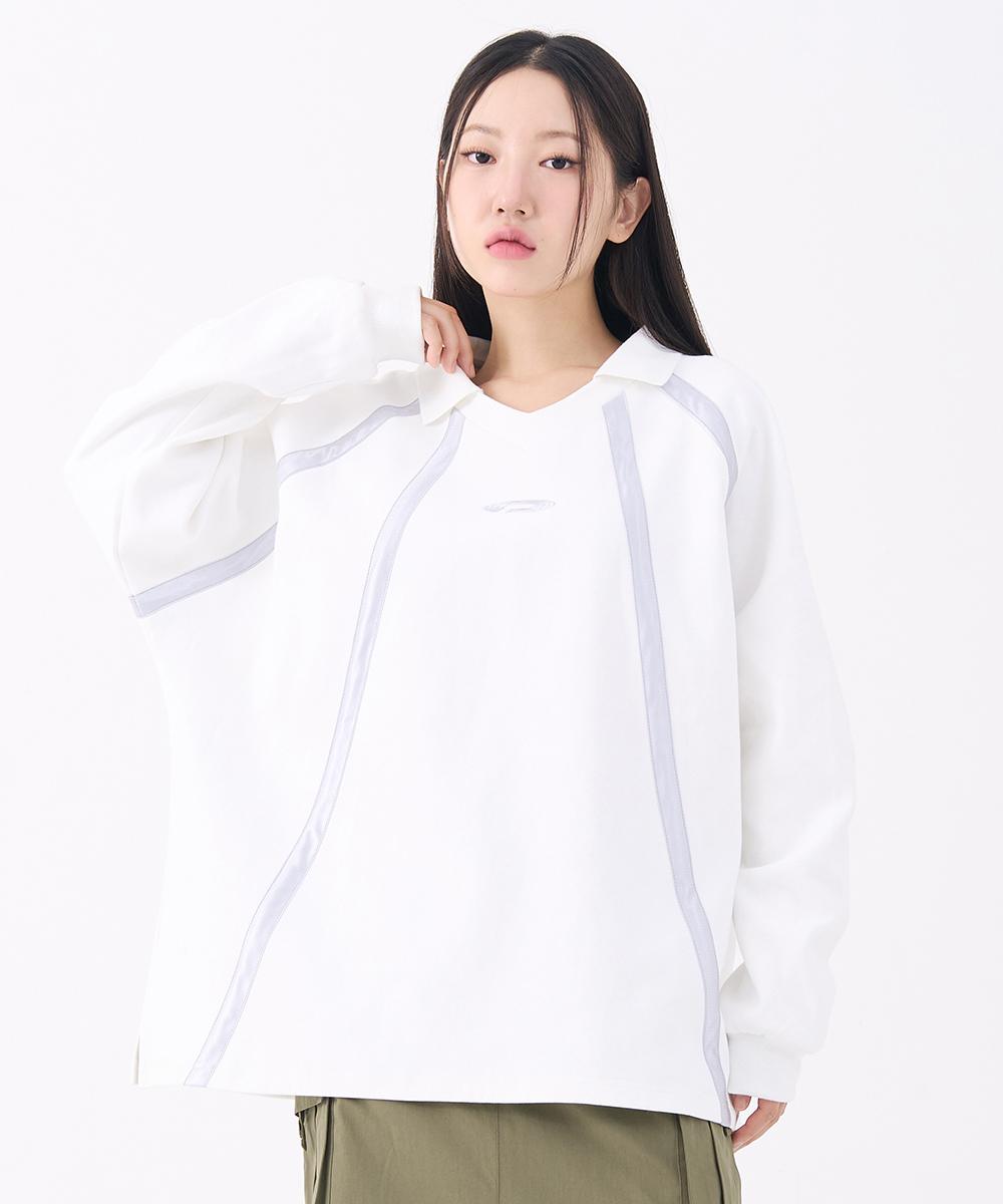 Fdr Glossy Lined Football Long Sleeve White Free