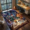 Demon Slayer Tanjiro Washable Large Area Floor Mat Non Slip Rug Carpet Gamer Bedroom Home Decoration.-TING