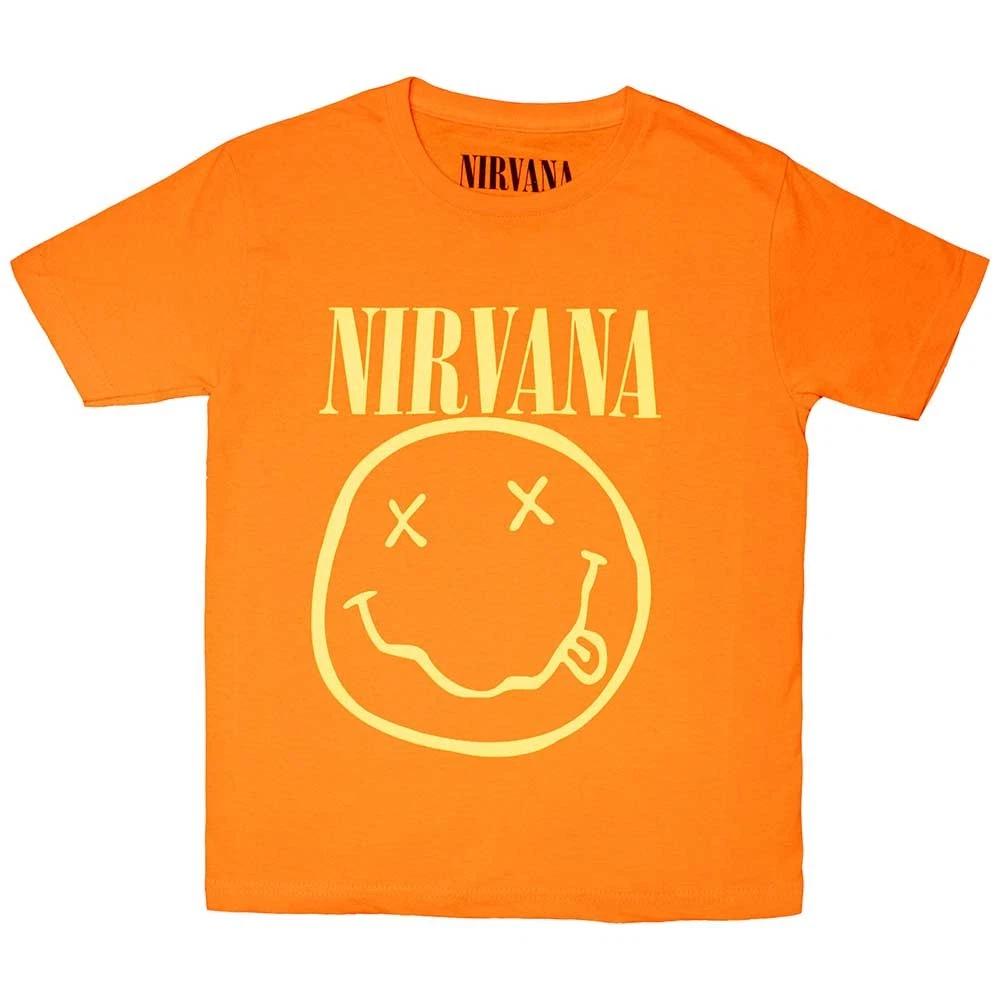 Nirvana White Official Childrens Tee T-shirt Boys Kids 160