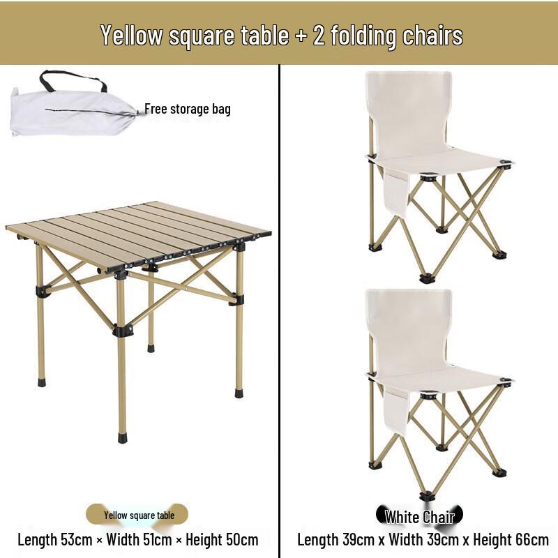 Linpan Outdoor Folding Camping Table & Chair Set