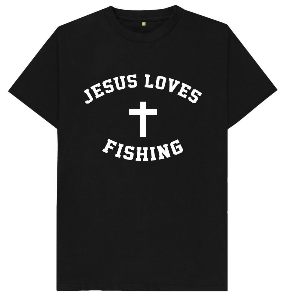Jesus Loves Fishing Fisherman Gift T Shirt