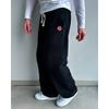 Printed Sweatpants Unisex Loose Wide Leg Trousers Casual Pants