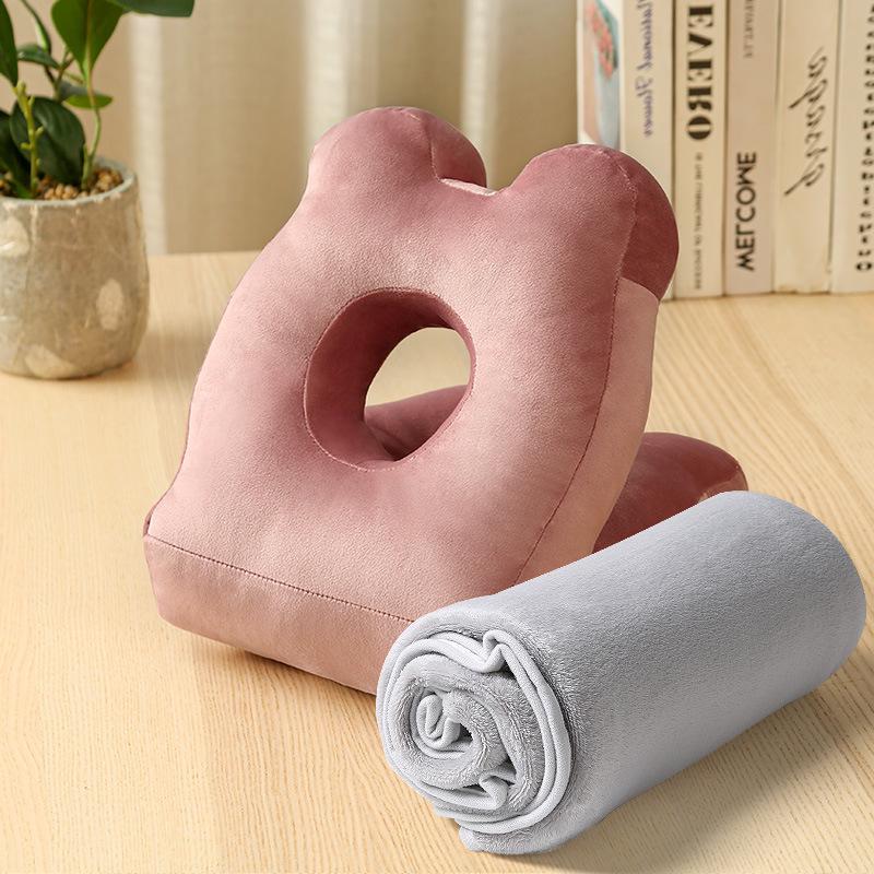 Office Nap Double-Sided Pillow for Desk or Face-Down Sleeping