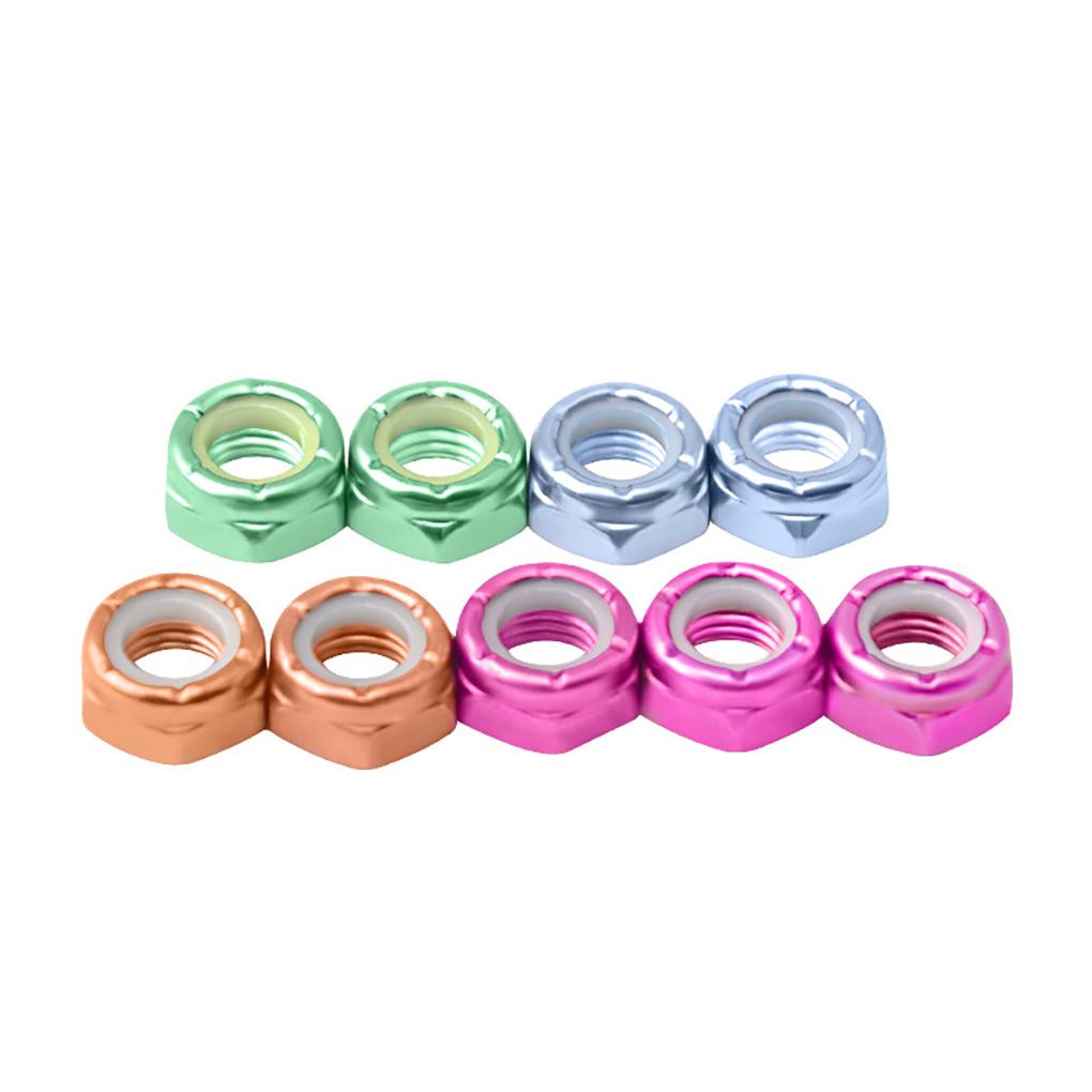 Skateboard Nut Modification Universal Lock Fittings Skateboarding Component Modified Fitting Solid Color Hardware Part
