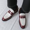 Moda Lusso Designer di Moda Nuovi Arrivi Scarpe Casual Patchwork Multicolore da Uomo Penny Loafer Abito Formale da Matrimonio Homecoming