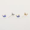 S925 Silver Needle Korean Edition Ocean World Stud Earrings Set Women's Niche Design Fish Blue Whale Shell Earrings