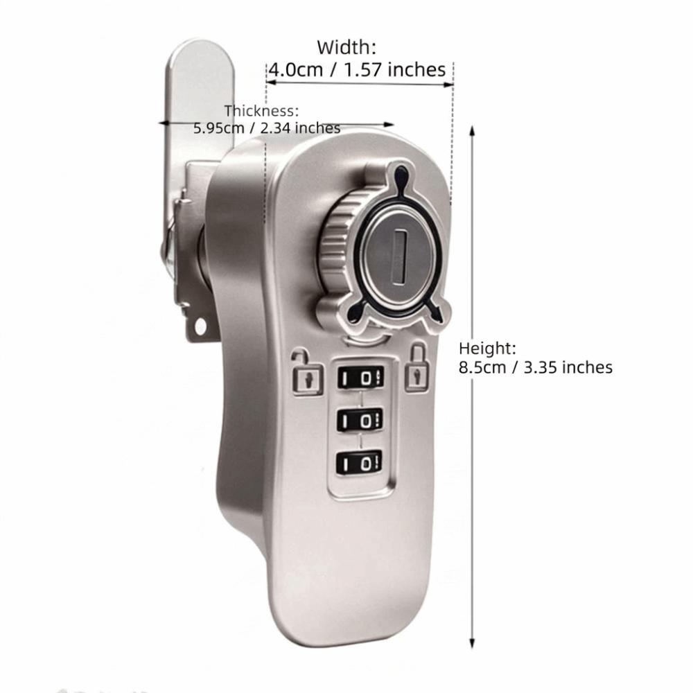 Three Digit Adjustable Password Cabinet Lock Metal Accessories Surface Anti Rust Cabinet Lock Solid Plastic Rotating Cam